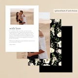 "jewel" - Menus in Onyx by Susan Moyal - Back of Card Options