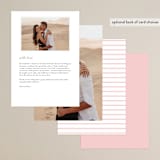 "Romantic Frame" - Menus in Soft Petal by SimpleTe Design - Back of Card Options
