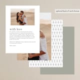 "Sophistotype" - Menus in Sea Salt by Snow and Ivy - Back of Card Options