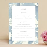 "Reverie" - Menus in Periwinkle by Sara Hicks Malone - Front