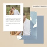 "Reverie" - Menus in Periwinkle by Sara Hicks Malone - Back of Card Options