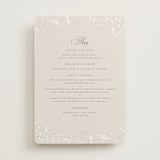 "vintage flourishes" - Menus in Natural by BR Designs - Front