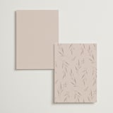 "Arch Monogram" - Menus in Dusty Rose by Kelly Schmidt - Back of Card Options