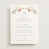 "Wildflower Romance" - Menus in Ivory by frau brandt - Front
