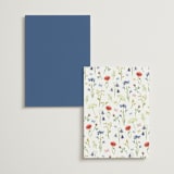 "Wildflower Romance" - Menus in Ivory by frau brandt - Back of Card Options