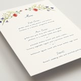 "Wildflower Romance" - Menus in Ivory by frau brandt - Detail