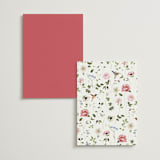 "Ornate" - Menus in Peony by Sarah Knight - Back of Card Options