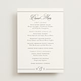 "Black Tie Elegance" - Menus in Tuxedo by Nicoletta Savod - Front