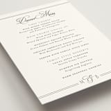 "Black Tie Elegance" - Menus in Tuxedo by Nicoletta Savod - Detail
