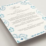 "Almafi" - Menus in Cerulean by Itsy Belle Studio - Detail