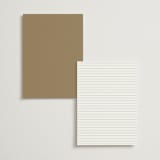 "Classic decorum" - Menus in Golden by Stacey Meacham - Back of Card Options