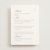 "Whimsy" - Menus in Latte by Cara Scott - Front
