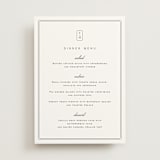 "Stripe Bevel" - Menus in Salt by Amy Kross - Front