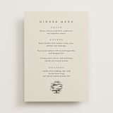 "White Oak" - Menus in Dove by Amy Kross - Front