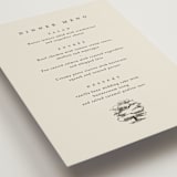 "White Oak" - Menus in Dove by Amy Kross - Detail