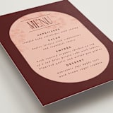 "Museum" - Menus in Burgundy by Nazia Hyder - Detail