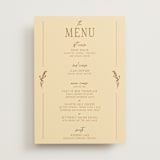 "Classic and Floral" - Menus in Bark by Jen Ramsey - Front