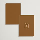 "Classic and Floral" - Menus in Bark by Jen Ramsey - Back of Card Options