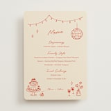 "Party On!" - Menus in Sangria Spark by Zove Ahhh - Front