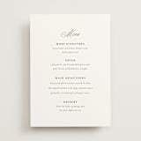 "From This Moment On" - Menus in Classique by Design Lotus - Front