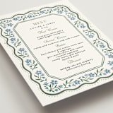 "Sweet Vintage" - Menus in Periwinkle by Alethea and Ruth - Detail