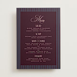"sophisticate" - Menus in Plum by Owl and Toad - Front