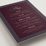 "sophisticate" - Menus in Plum by Owl and Toad - Detail