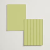 "Carlyle" - Menus in Chartreuse by Everett Paper Goods - Back of Card Options
