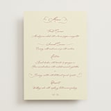 "Elizabeth" - Menus in Burgundy by Helena Vitto - Front