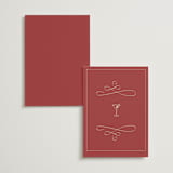 "Elizabeth" - Menus in Burgundy by Helena Vitto - Back of Card Options