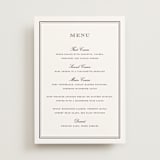 "Engraved names" - Menus in Burgundy by Stacey Meacham - Front