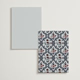 "Ariah" - Menus in French Blue by Jennifer Postorino - Back of Card Options