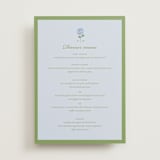"Hydrangea Vines" - Menus in Coastal by Madhvi Samimi - Front