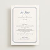 "Deluxe" - Menus in Blueberry by Carolyn MacLaren - Front