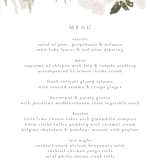 "romantic bouquet" - Menus in Plum by Phrosné Barwood - Detail