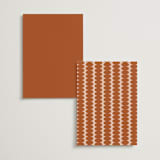 "Typographical Poster" - Menus in Blush by Stacey Day - Back of Card Options