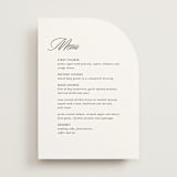 "Sophistique" - Menus in Linen by Cindy Reynolds - Front