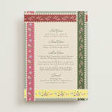 "whimsey floral" - Menus in English Garden by Phrosné Barwood - Front