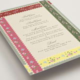 "whimsey floral" - Menus in English Garden by Phrosné Barwood - Detail