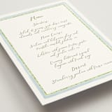 "Alento" - Menus in Celeste by Pati Cascino - Detail