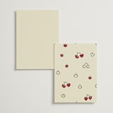 "Modern Love" - Menus in Champagne by Helena Vitto - Back of Card Options