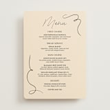 "French Whimsy Script" - Menus in Champagne by Wallace Design Co. - Front
