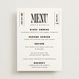 "Bold Stack" - Menus in Noir by Alethea and Ruth - Front