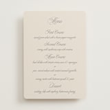 "Let's Say I Do" - Menus in Ivory by Petra Kern - Front