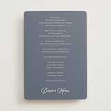 "Ritzy" - Menus in French Blue by Nicoletta Savod - Front