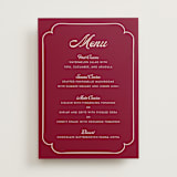 "Victorian Chic" - Menus in Garnet by Morgan Kendall - Front