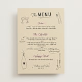 "Modern Fairy Tale" - Menus in Linen by Helena Vitto - Front