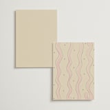 "Modern Fairy Tale" - Menus in Linen by Helena Vitto - Back of Card Options