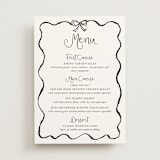 "quirky fun" - Menus in Tuxedo by Cass Loh - Front
