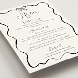 "quirky fun" - Menus in Tuxedo by Cass Loh - Detail